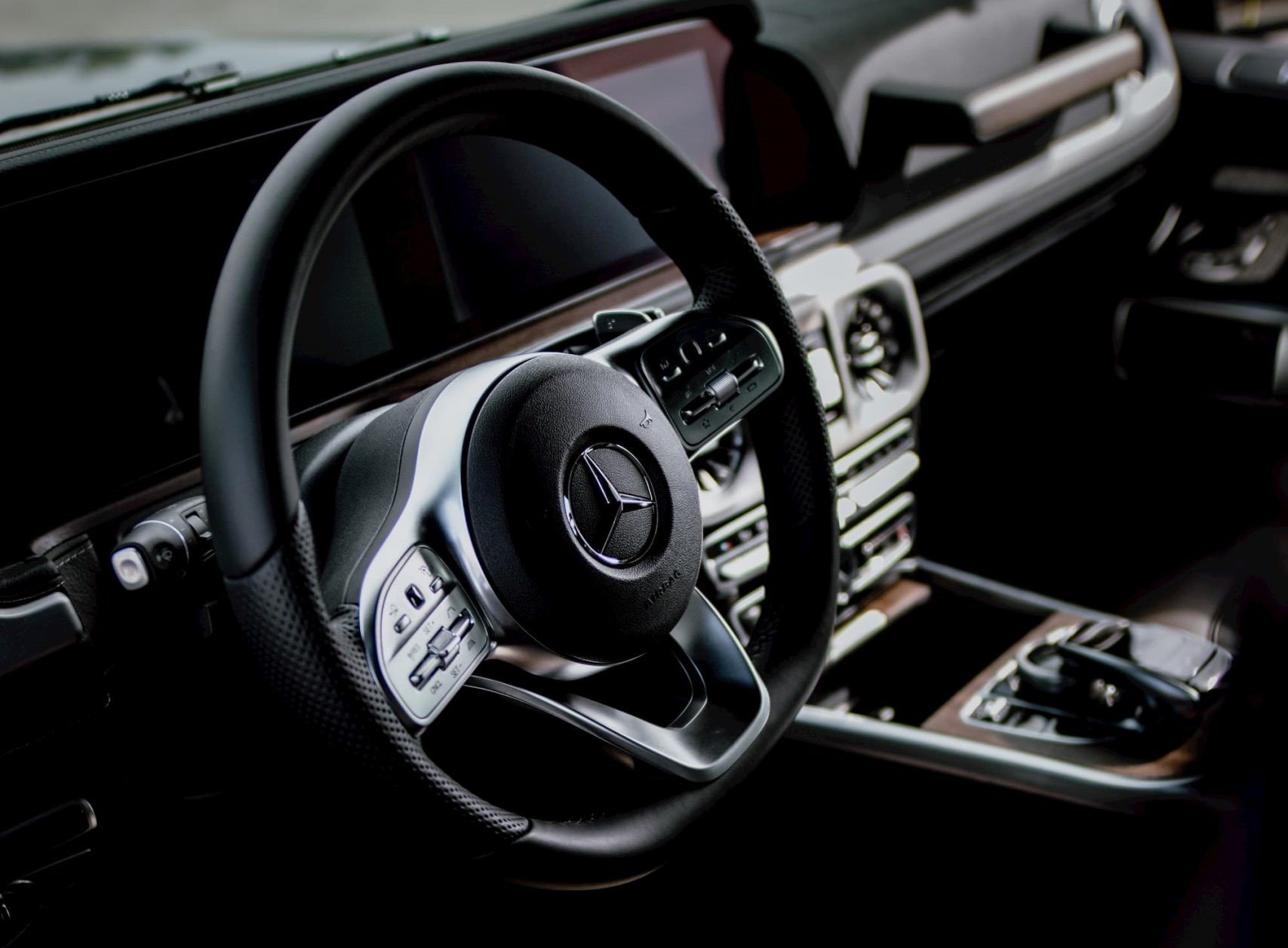 Drivers seat of a car